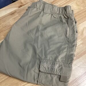 Men's Guide Gear Convertible Hike‎ Pants Khaki 42x30